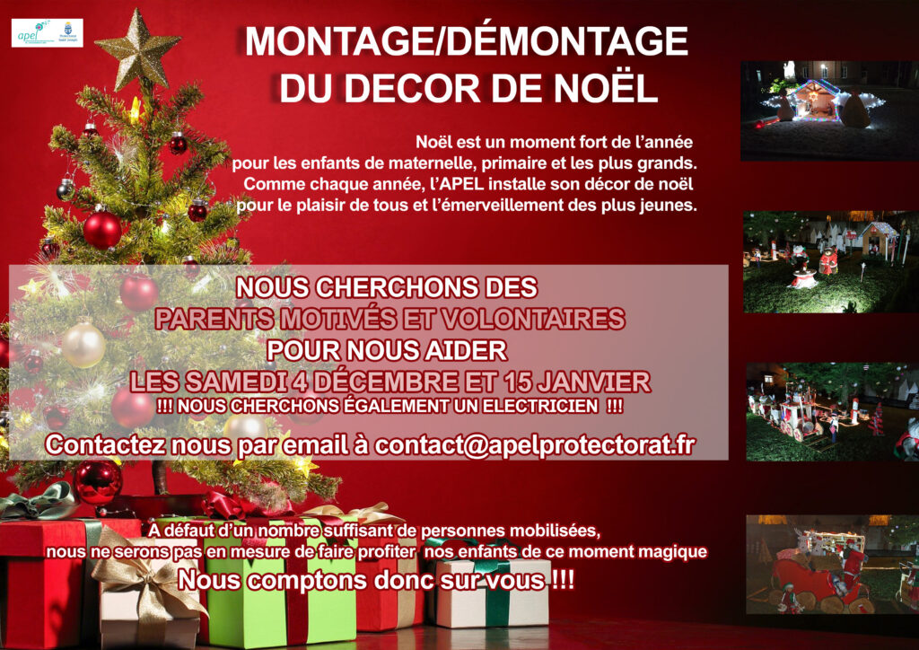 affiche décor de noel